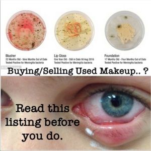 Please do NOT buy USED or SWATCHED makeup